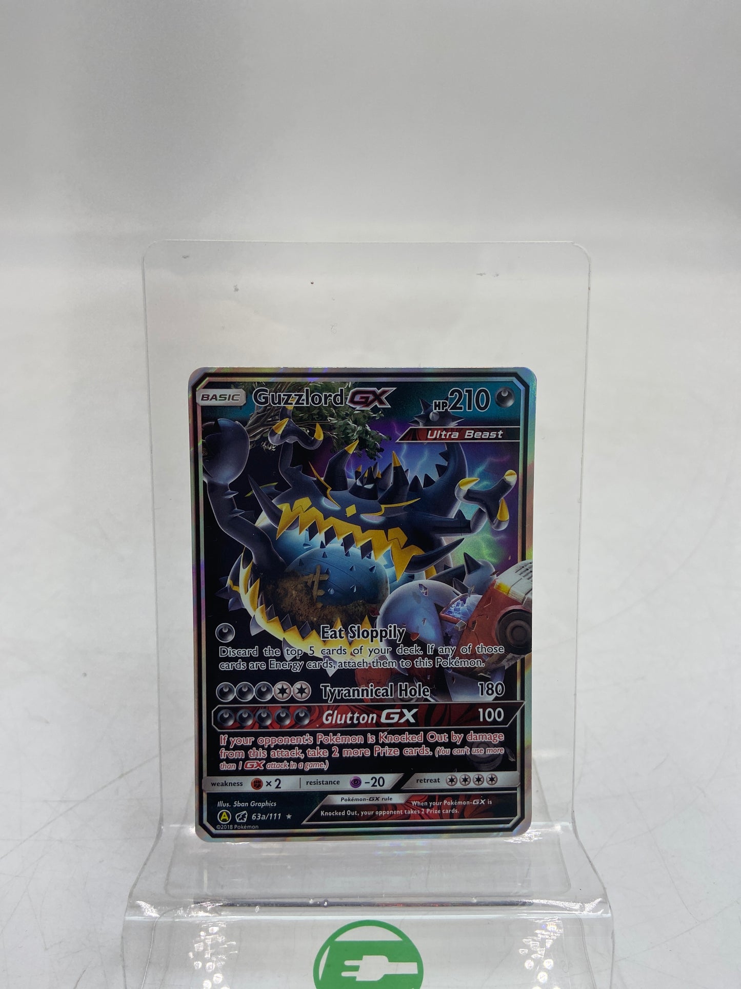 Pokémon TCG SM Black Star Promos Guzzlord GX 63a/111 Holo English Trading Card Game