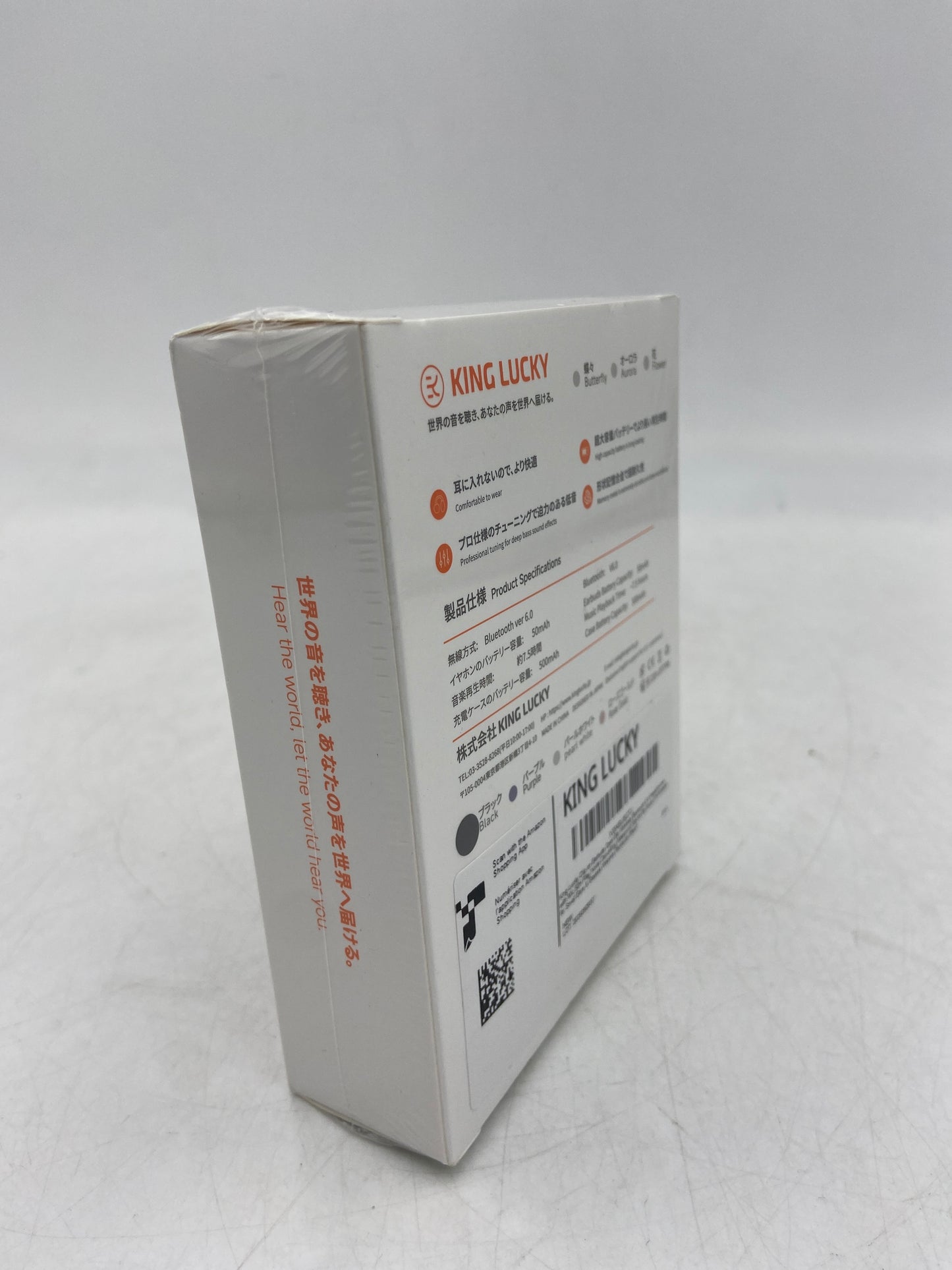 New King Lucky Clip On BlueTooth EarBuds Black Noise Canceling Wireless Open Ear