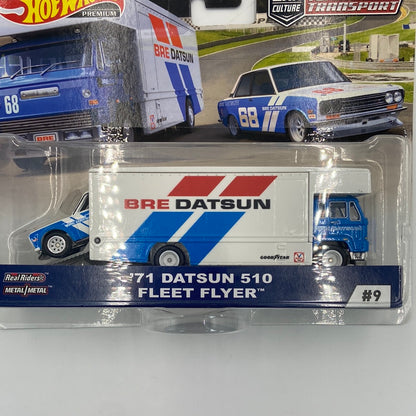 New Hot Wheels Team Transport "71 Datsun 510 Fleet Flyer #9