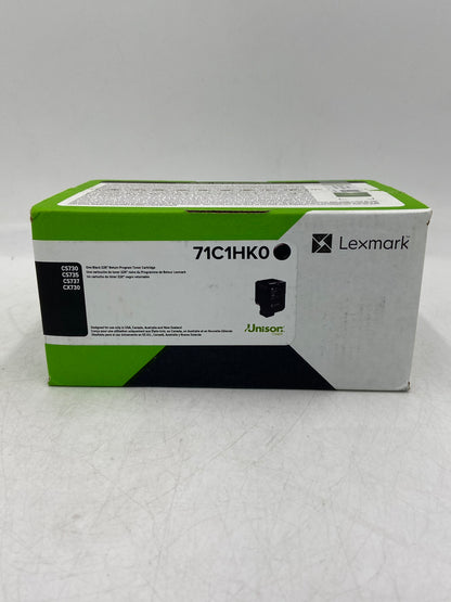 New Lexmark 71C1HK0 CS730 Black Toner Cartridge