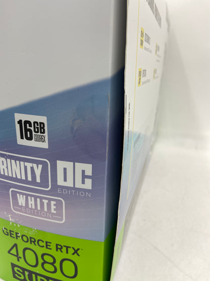 New Open Box Geforce RTX Zotac Gaming 4080 Super White Edition Graphics Card GPU 16GB