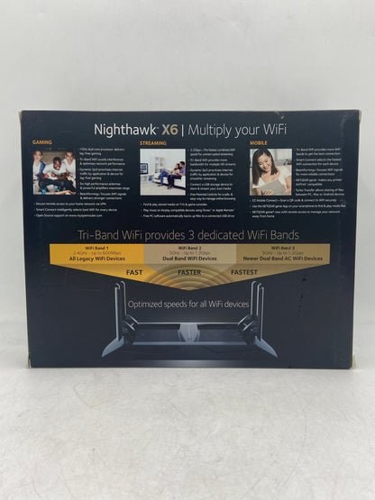 NETGEAR Nighthawk X6 AC3200 Tri-Band Smart Wi-Fi Router R8000