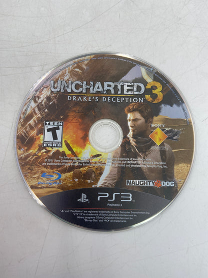 Lot of 3 Sony PlayStation 3 PS3 Games Uncharted Lot