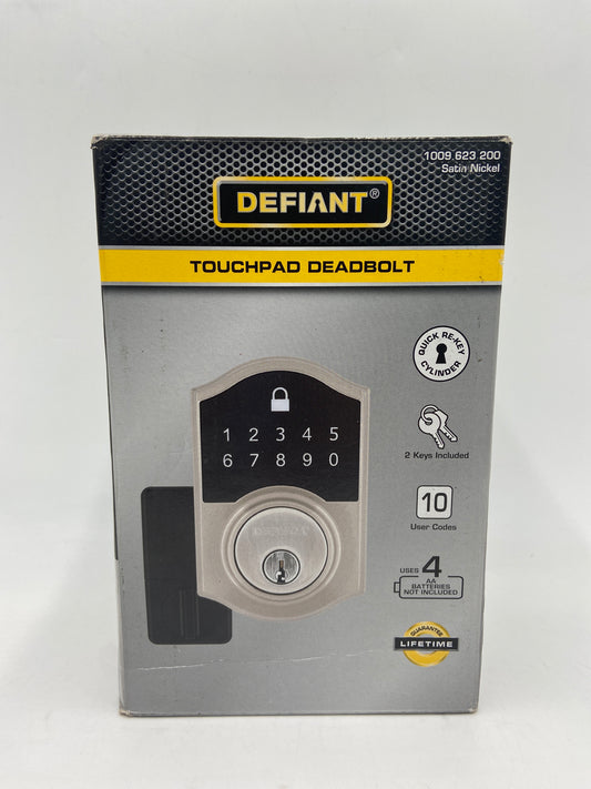 New DEFIANT TOUCHPAD DEADBOLT 1009 623 200