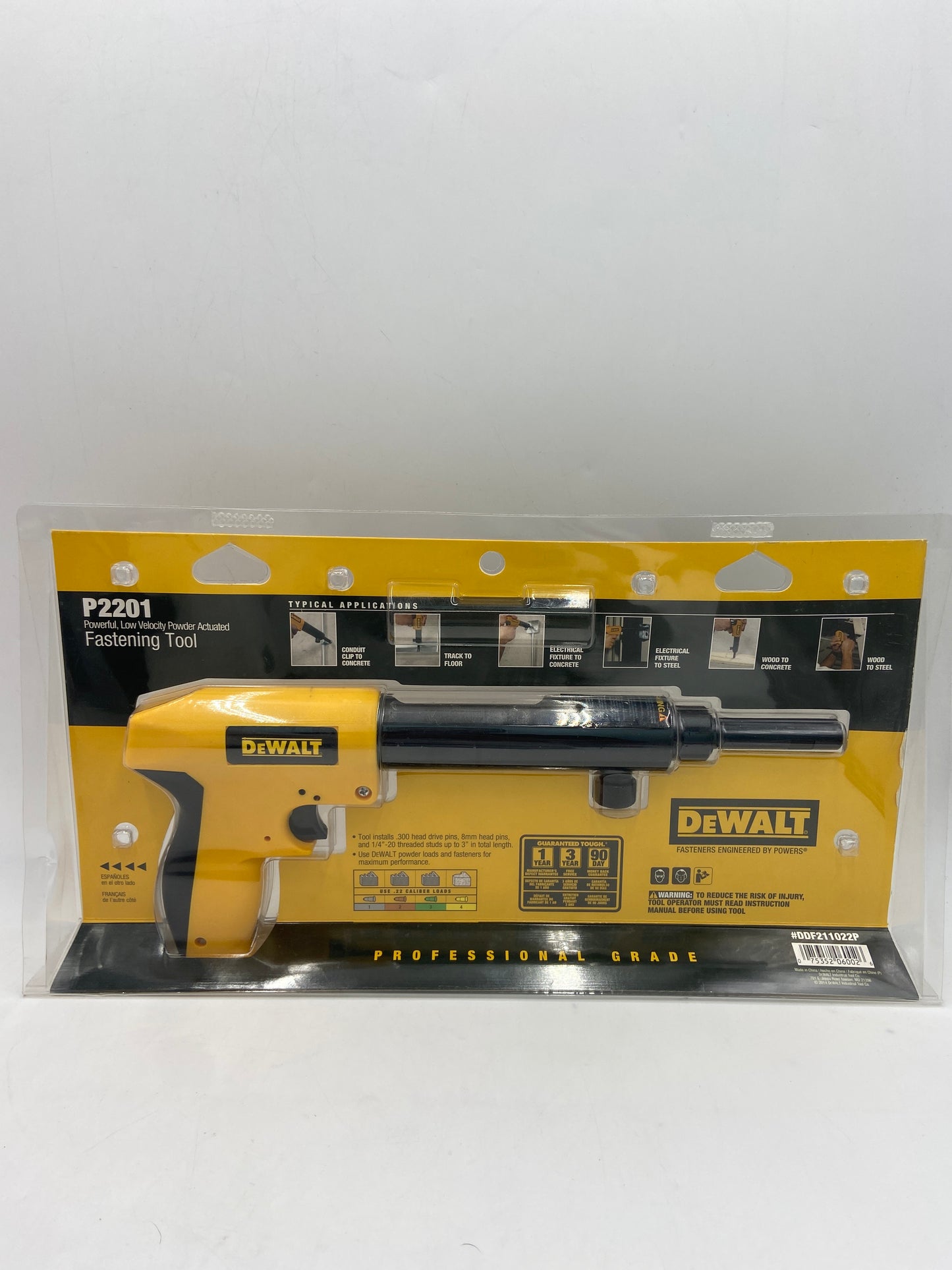 New DeWalt P2201 POWERFUL LOW VELOCITY POWDER ACTUATER DDF211022P