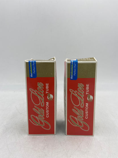 New 2x Genalex Matched Duet Gold Lion  Vacuum Power Tubes KT88
