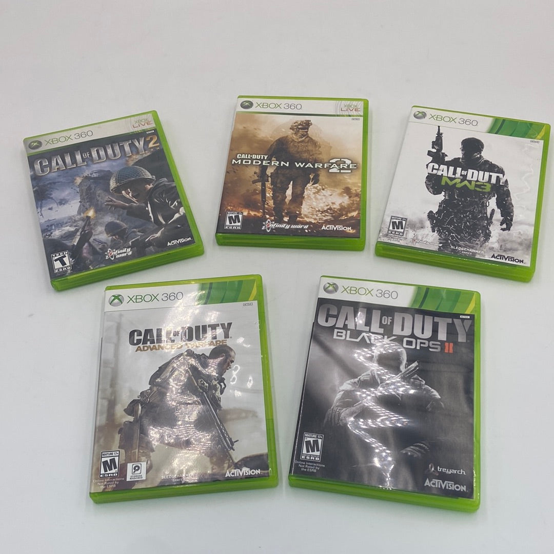 Lot of Call of Duty 5 Microsoft Xbox 360 Games