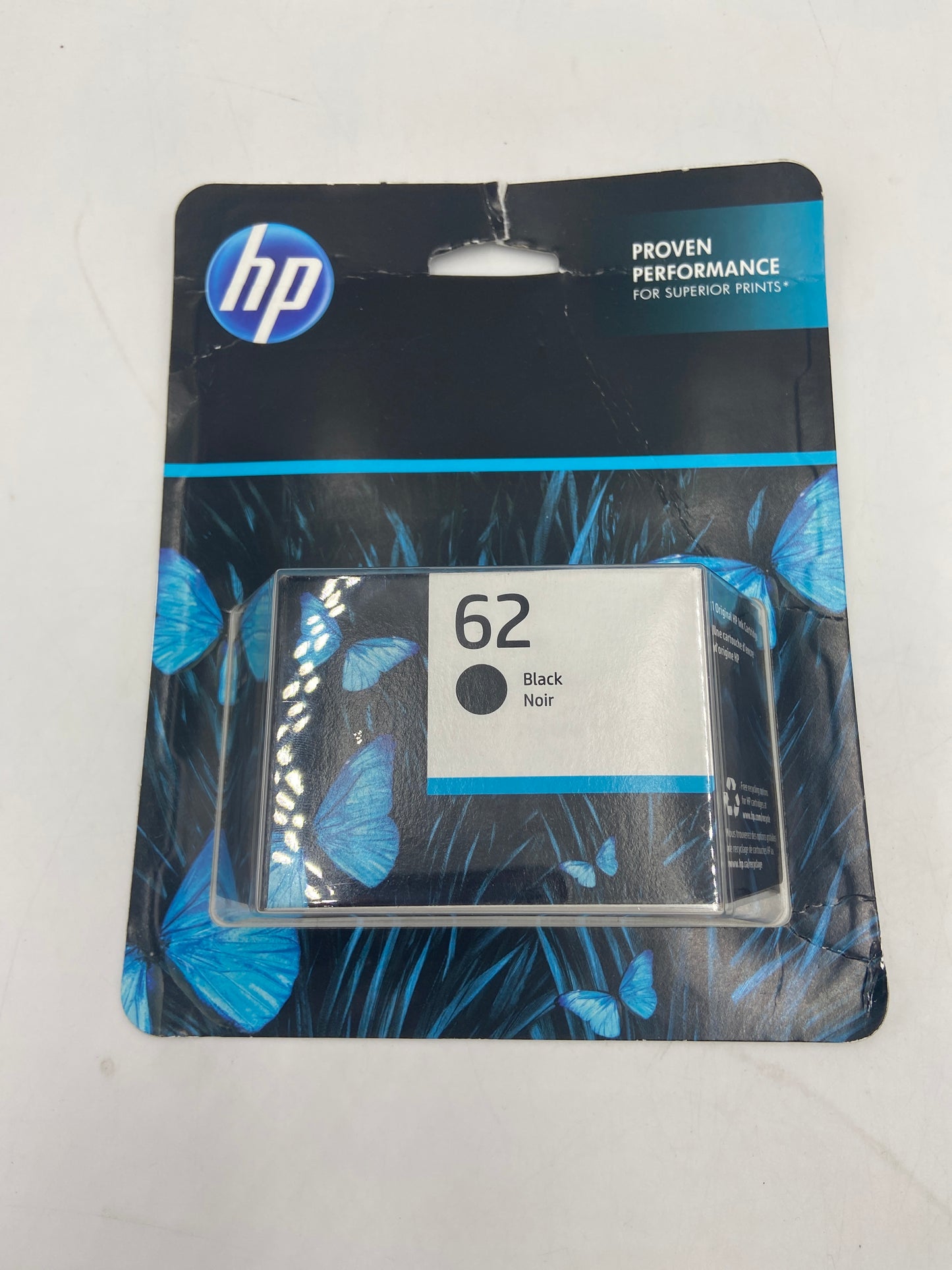 New HP 62 Black Ink Cartridge