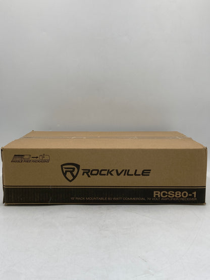 New Rockville 19" Rack Mountable 60W 70V Commercial Amplifier/Receiver  RCS801