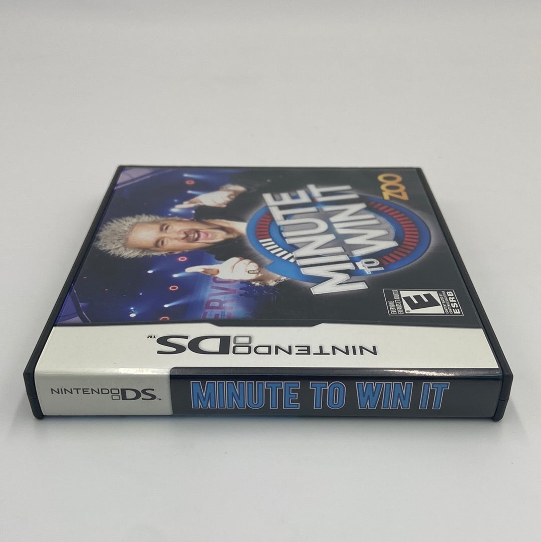 Minute To Win It (Nintendo DS, 2010) Includes Manual + Insert