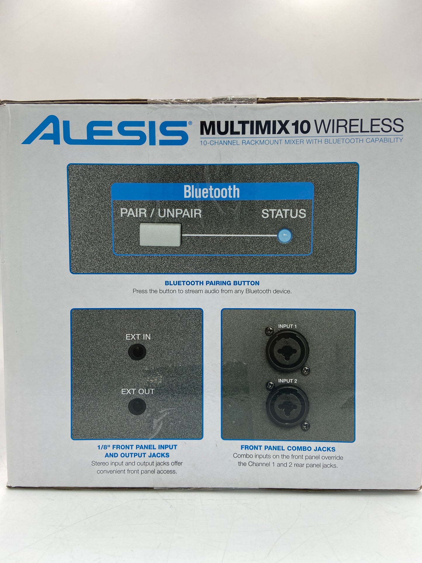New Alesis Multimix10 Wireless 10-Channel Rackmount Mixer with Bluetooth 