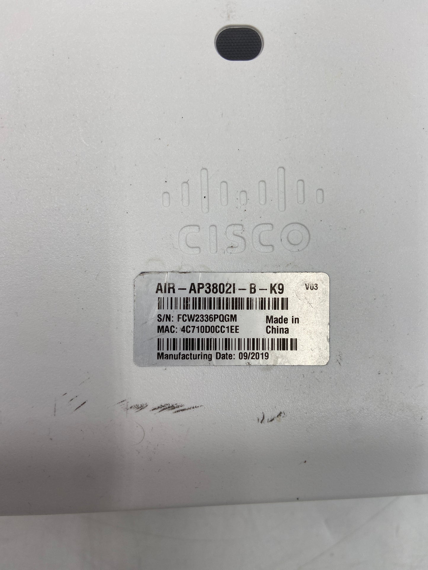 Cisco AIR-AP3802I-B-K9 Aironet 3802 5.2 Gbps Wireless Dual Band Access Point