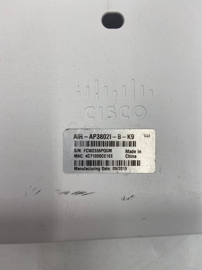 Cisco AIR-AP3802I-B-K9 Aironet 3802 5.2 Gbps Wireless Dual Band Access Point