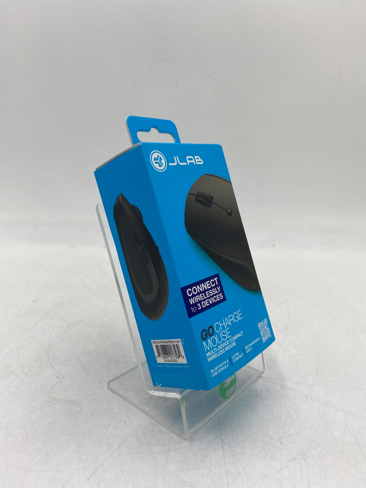 New JLAB Go Charge Mouse Multi-Device Compact Wireless Black Mouse MGOCHRGMSRBLK124