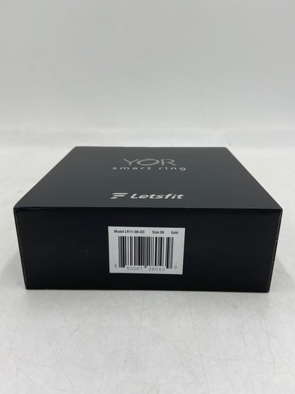 New YOR Smart Ring Size 08 (Gold) GPS Tracking Smart Ring LR11-08-GD