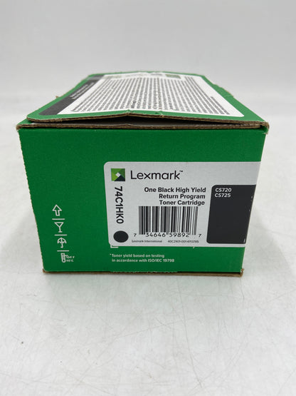 New Lexmark 74C1HK0 CS720 Black Toner Cartridge