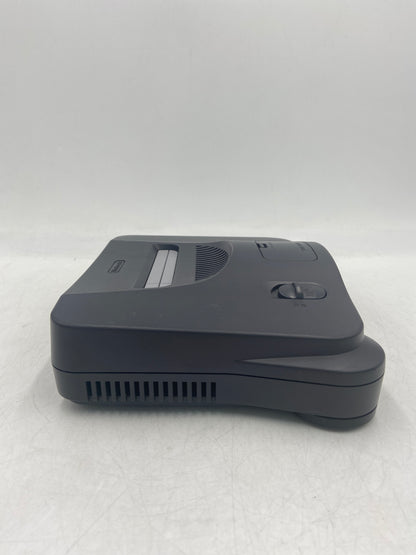 Nintendo N64 Console Gaming System NUS-001 Smoke/Clear Black With 2 Controllers and Wires