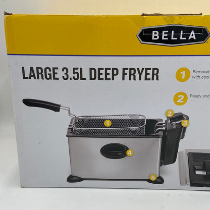 New Bella 13401 3.5L Stainless Steel Deep Fryer