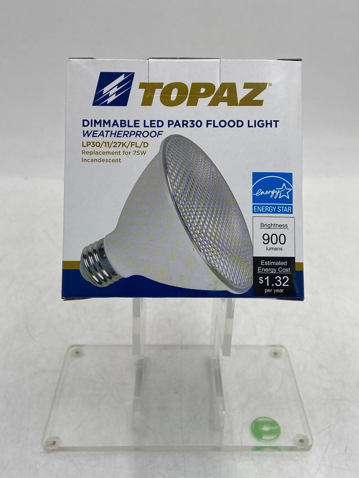 New Topaz LOT OF 6 LED Floodlight PAR30 Flood Light LP30/11/27K/FL/D-46 White