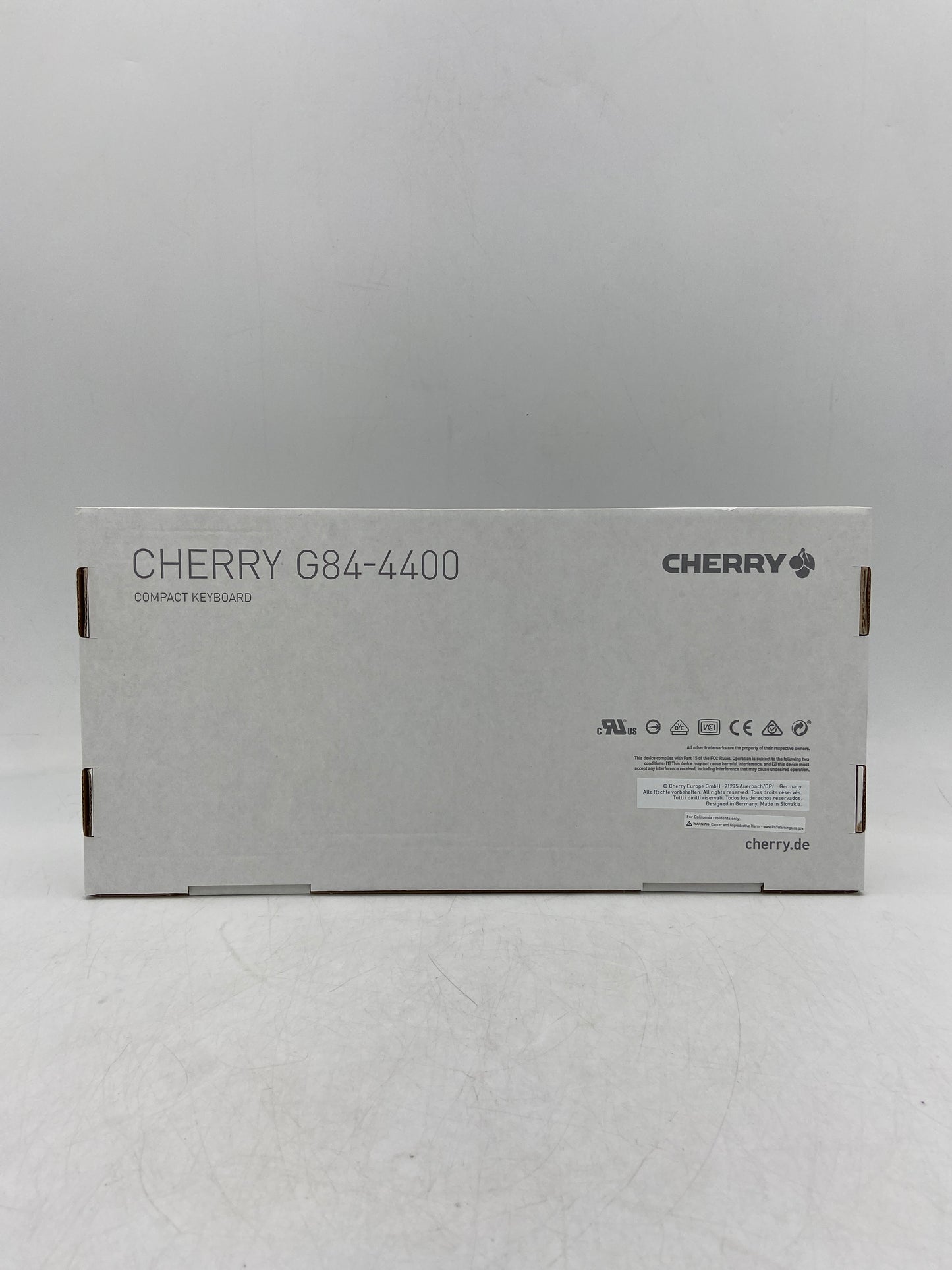 New Cherry G84-4400 Compact Keyboard G84-4420LUBEU-2 Black
