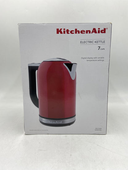 New KitchenAid Electric Kettle Empire Red (7-Cups) Electric Kettle with Removable Base KEK1722ER