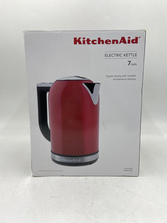 New KitchenAid Electric Kettle Empire Red (7-Cups) Electric Kettle with Removable Base KEK1722ER