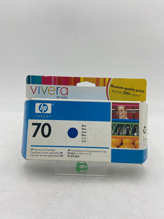 New HP 70 C9458A Blue Ink Cartridge EXPIRED