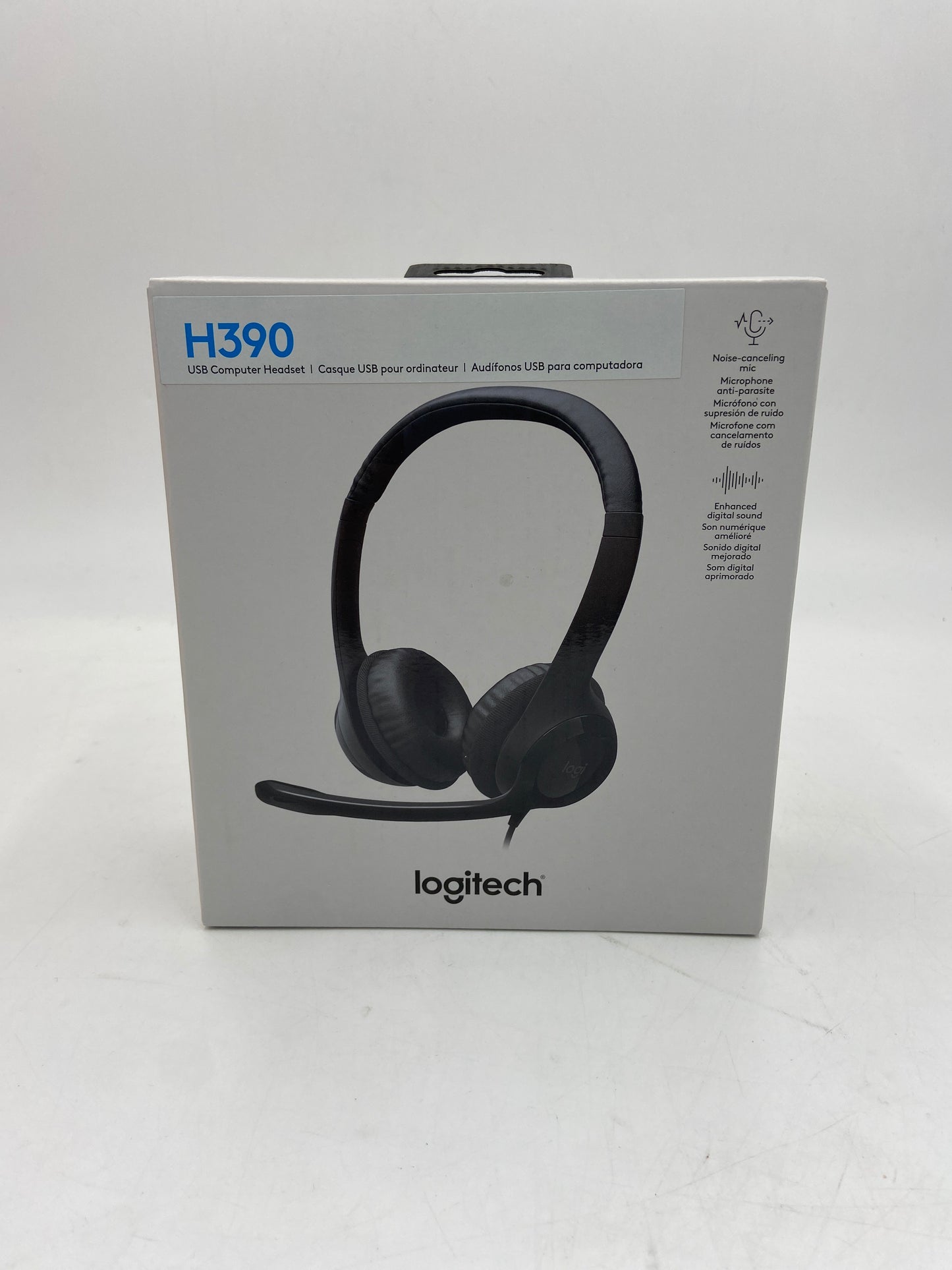 New Logitech H390 Wired Headset Black 981-000310