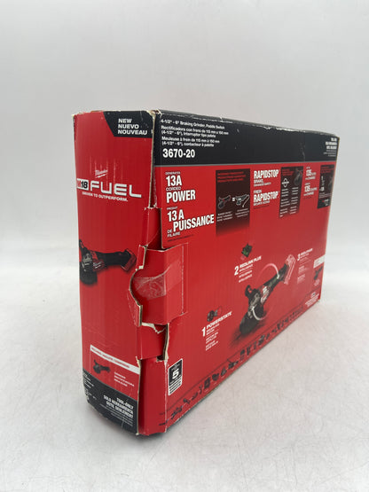 New Milwaukee 3670-20 M18 18V 4-1/2"-6" Braking Grinder, Paddle Switch Power Tool Only