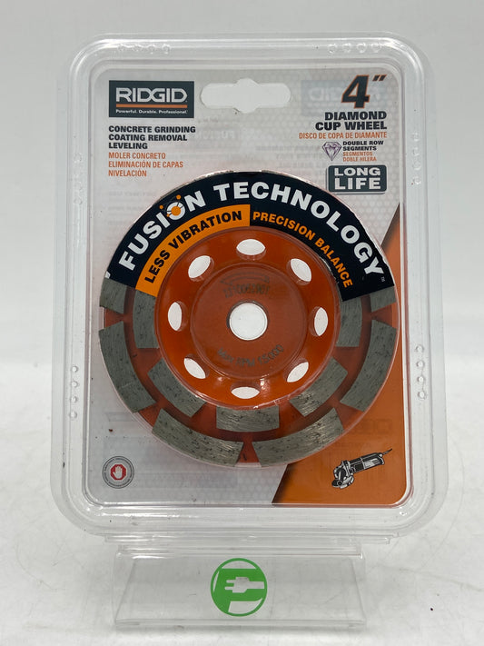 New Ridgid 4" Diamond Cup Wheel Concrete Grinding Wheel AWD40