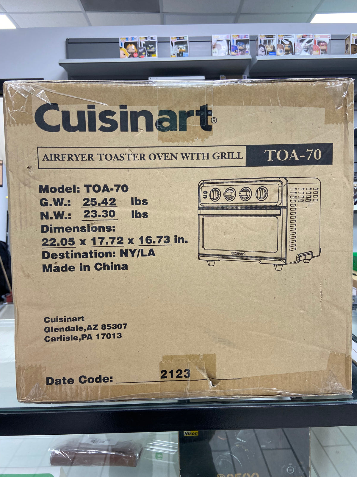 New Cuisinart TOA-70 Air Fryer Toaster Oven with Grill