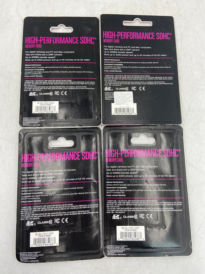 New Infinitive Lot of 4 - 32GB High-Performance SDHC Memory Card Memory Card