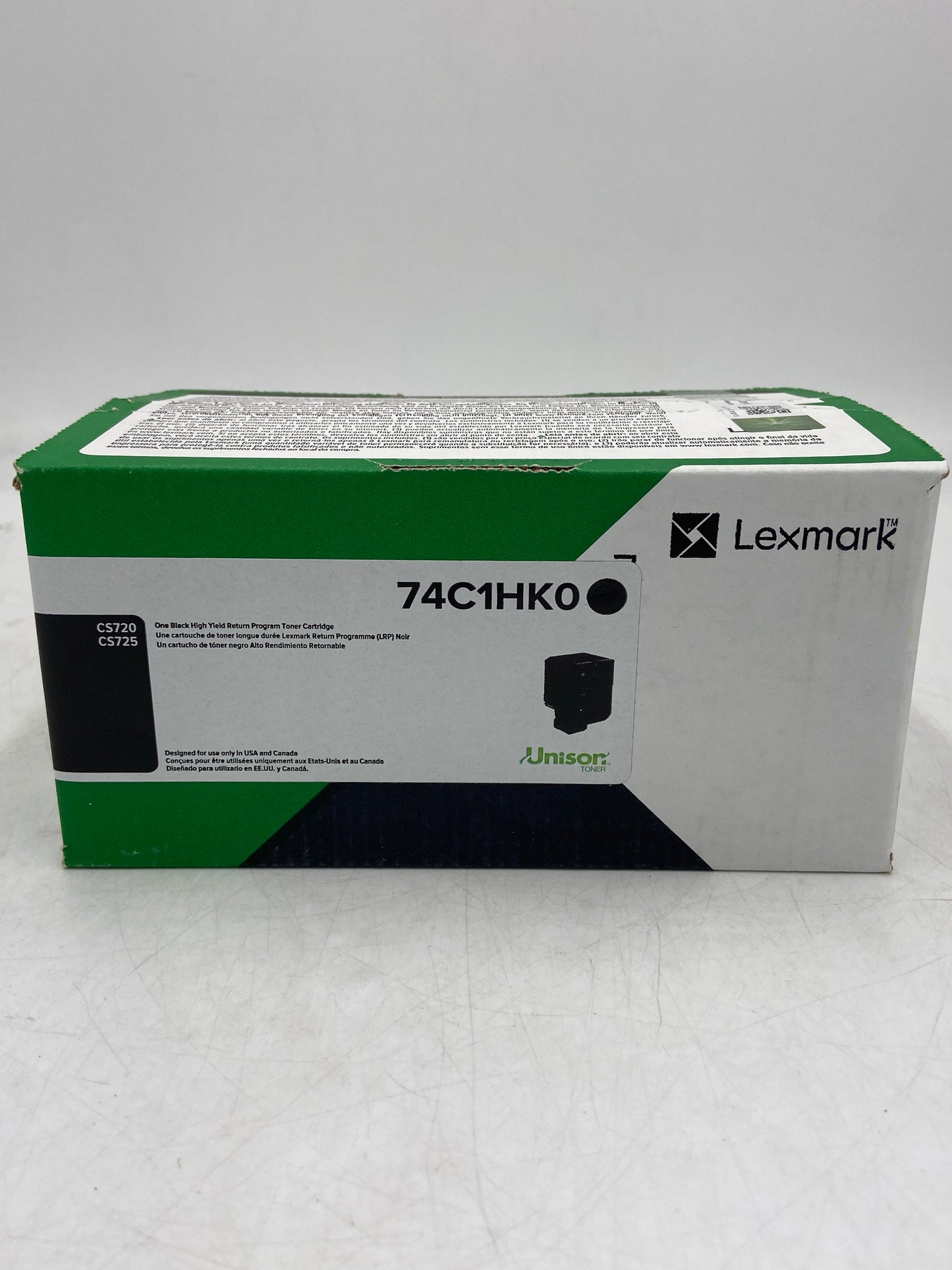 New Lexmark 74C1HK0 CS720 Black Toner Cartridge