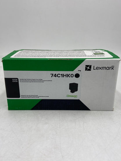 New Lexmark 74C1HK0 CS720 Black Toner Cartridge