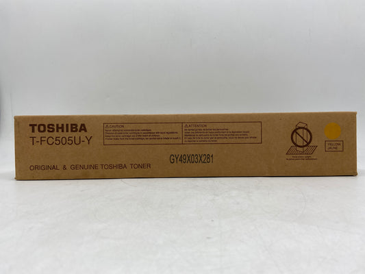 New TOSHIBA TFC505U-Y 6AK00000318 Yellow Toner Cartridge