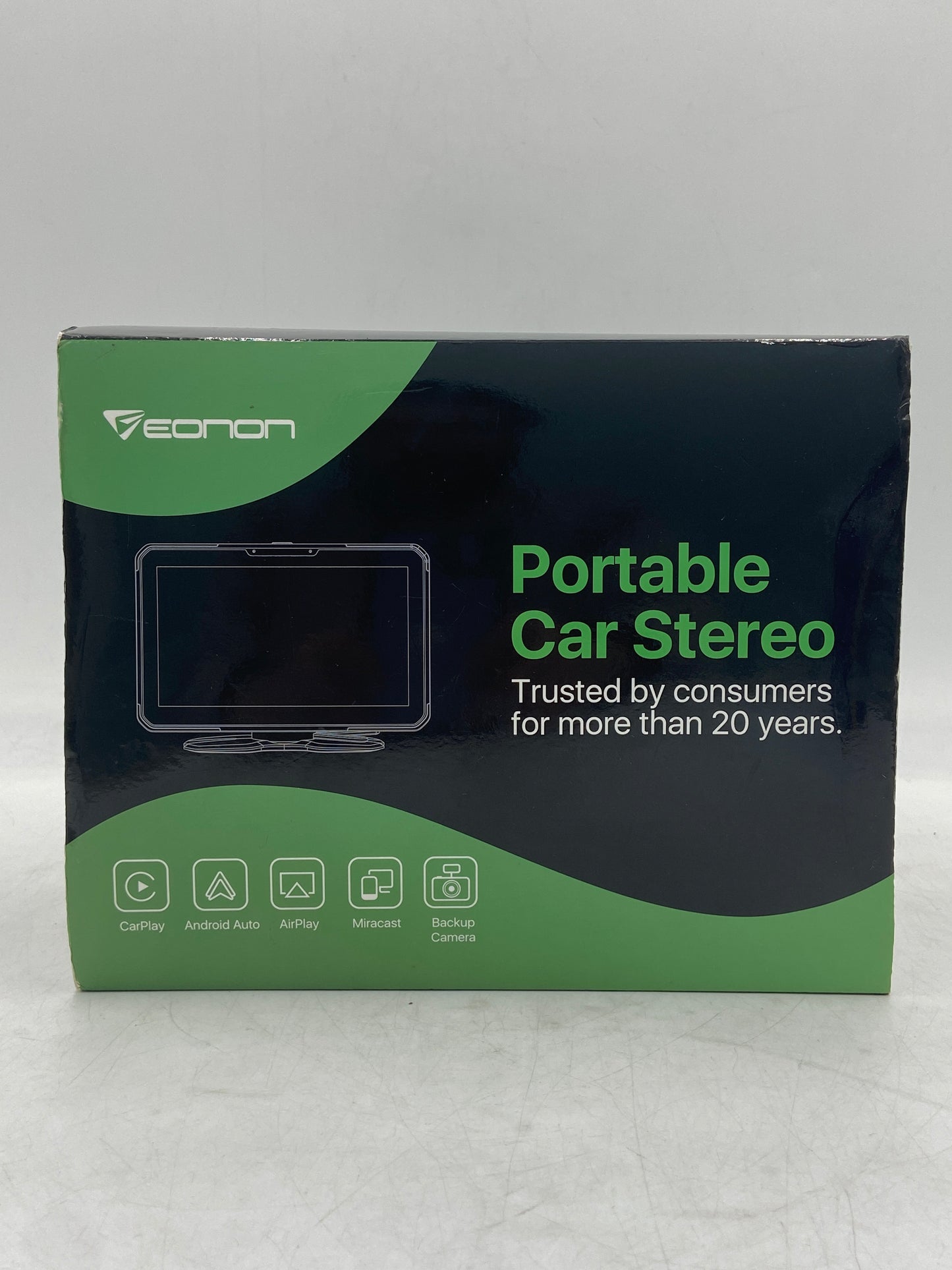 New Eonon 7" Wired CarPlay Android Auto Vertical IPS Touch Screen Portable Car 