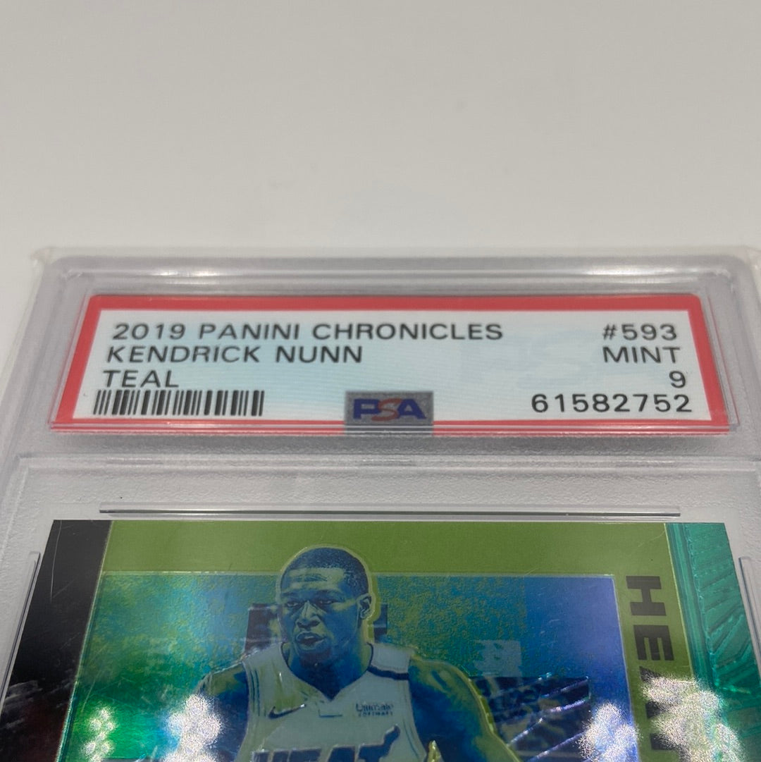 2019 Panini Chronicles Kendrick Nunn Trading Cards #593 Mint 9 PSA Verified