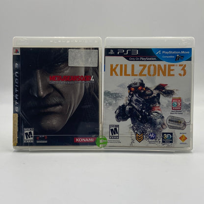 Lot of 2 Sony PlayStation 3 PS3 Killzone 3 and Metal Gear Solid 4