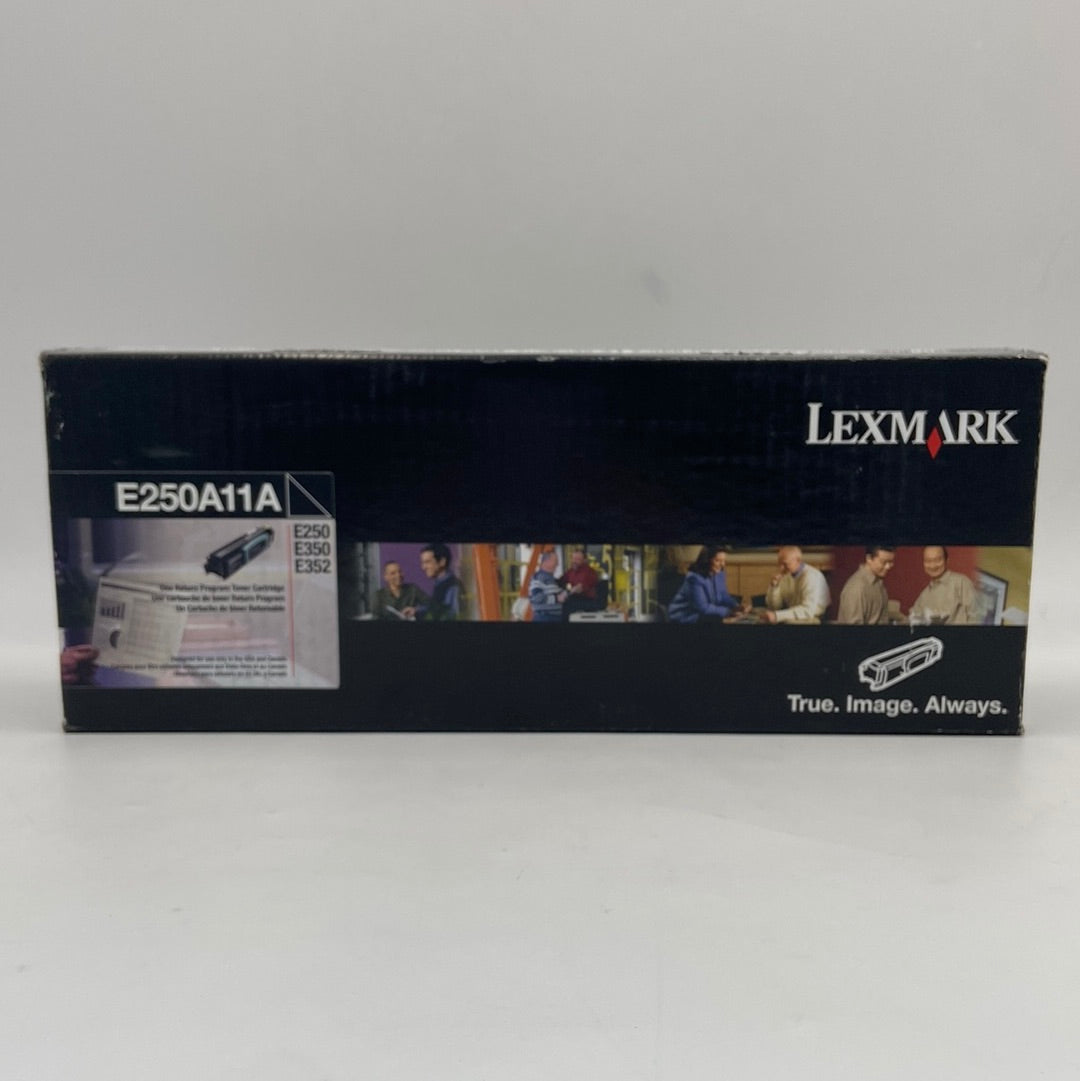 New Open Box Lexmark E250A11A Black Toner Print Cartridge