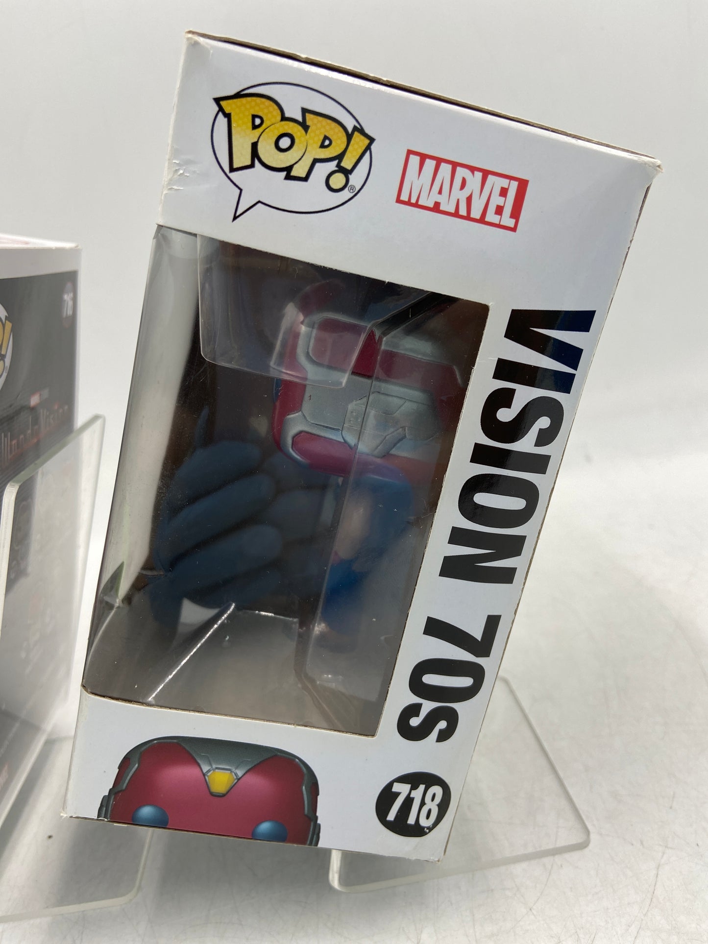 New Funko POP! Lot of 2 - Marvel Vision (Halloween) & Vision 70's Vinyl Action Figure 716718
