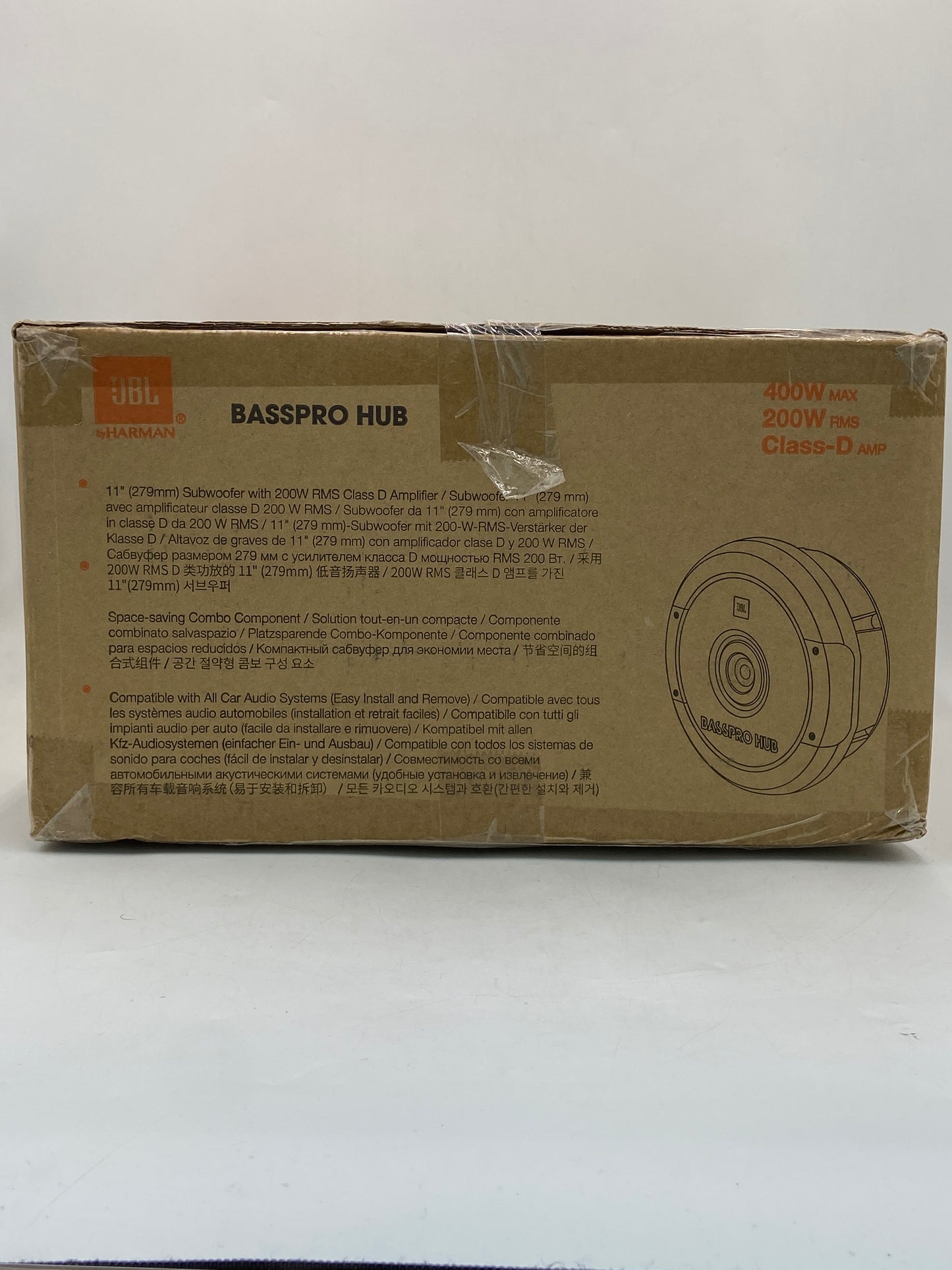 New JBL BASSPRO HUB 11" Spare Tire Subwoofer