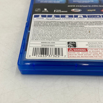 NHL 20 (Sony PlayStation 4 PS4, 2019) Includes Manual + Inserts