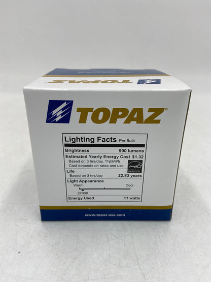 New Topaz LOT OF 6 LED Floodlight PAR30 Flood Light LP30/11/27K/FL/D-46 White