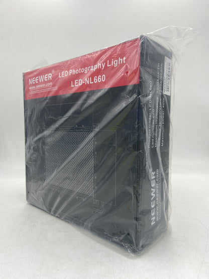 New Neewer BI-Color 660 Black/Gold LED Light with Barndoor 40W 3300 Lux/1m LED Photography Light LED-NL660