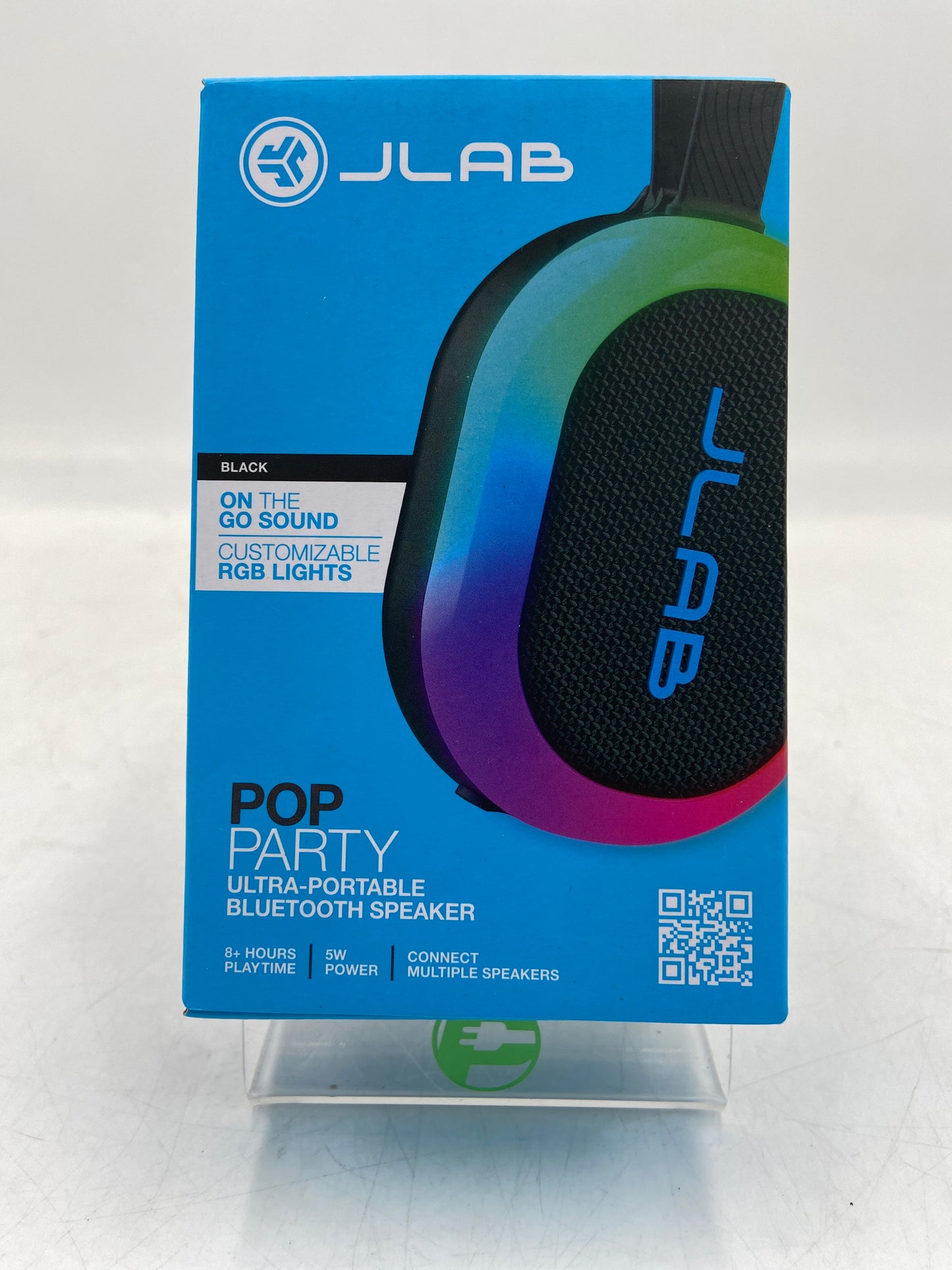 New JLAB POP PARTY (Black) Ultra-Portable Wireless Speaker SBPOPRBLK123