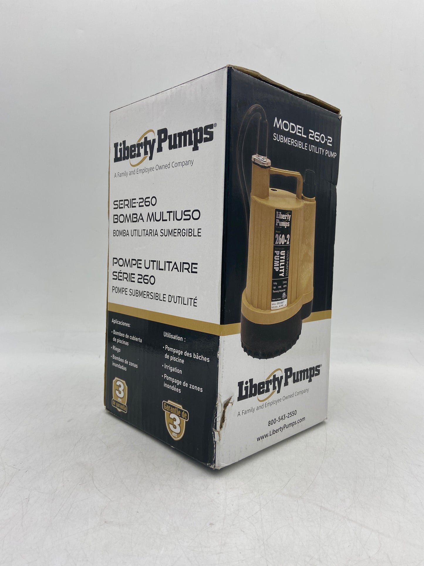 New Liberty Pumps Series 260 Utility Pump Submersible Utility Pump 260-2