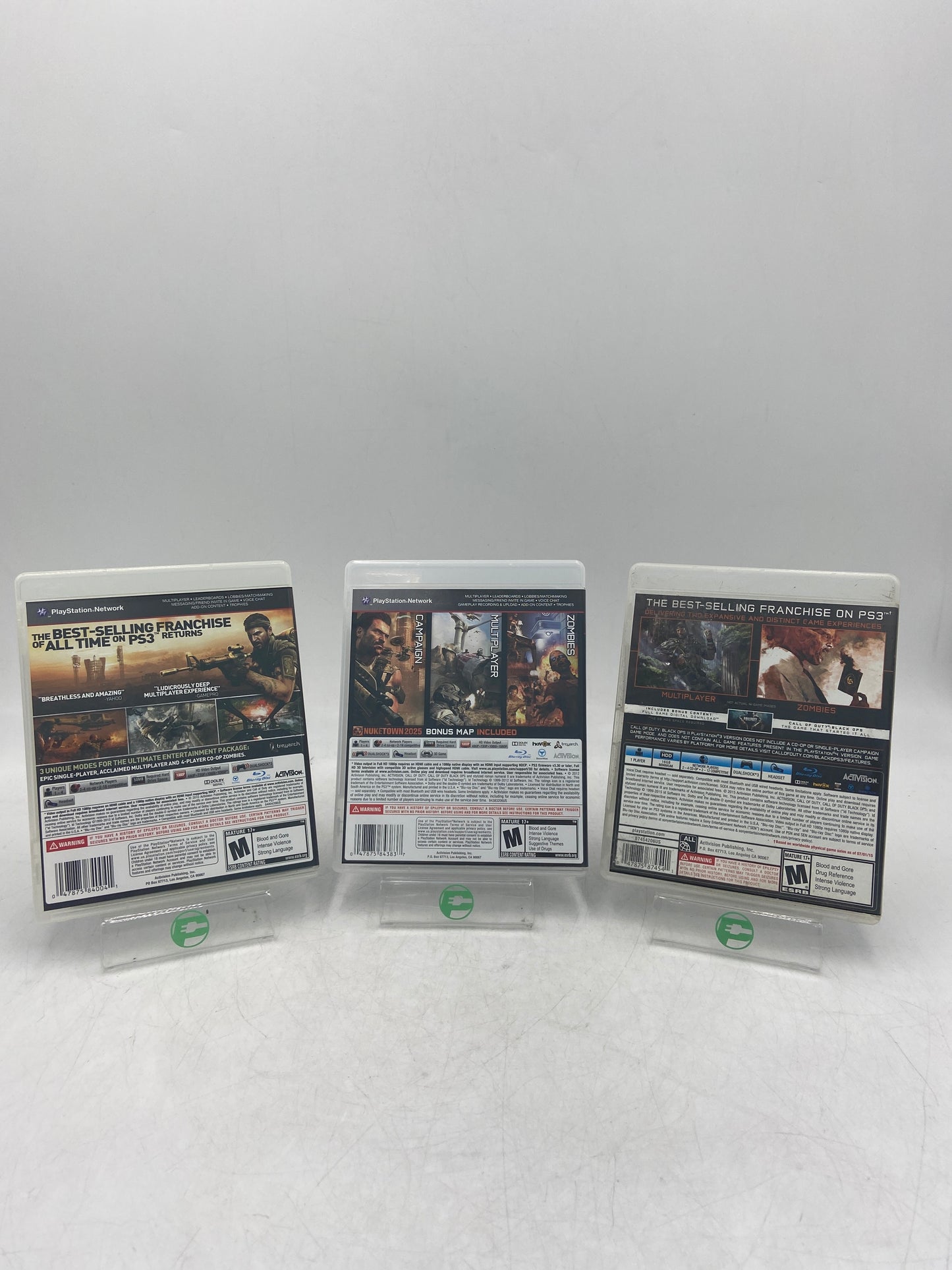 Lot of 3 Sony PlayStation 3 PS3 Games Black Ops Lot
