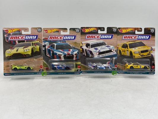 New Hot Wheels  Lot of 4 Race Day 2023 Collectible Toy Cars S28A HKC58