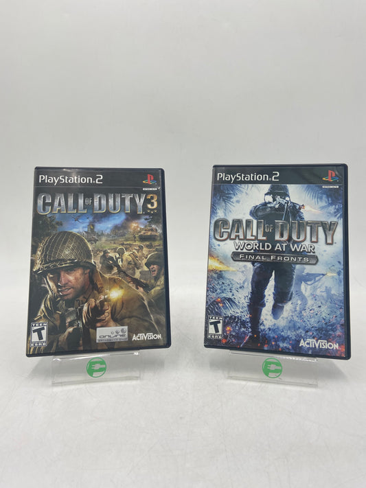 Lot of 2 Sony PlayStation 2 PS2 Games (Call of Duty Games)