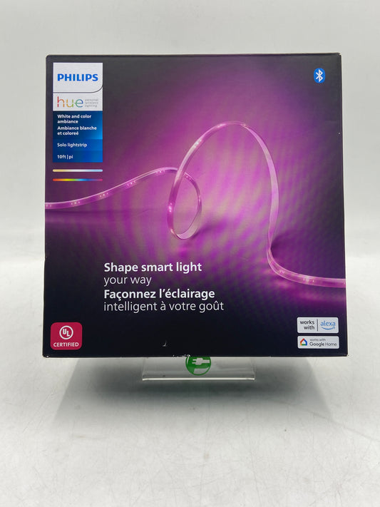 New Open Box Phillips Hue Solo 10ft Light Strip White and Color Ambiance LED Smart Light
